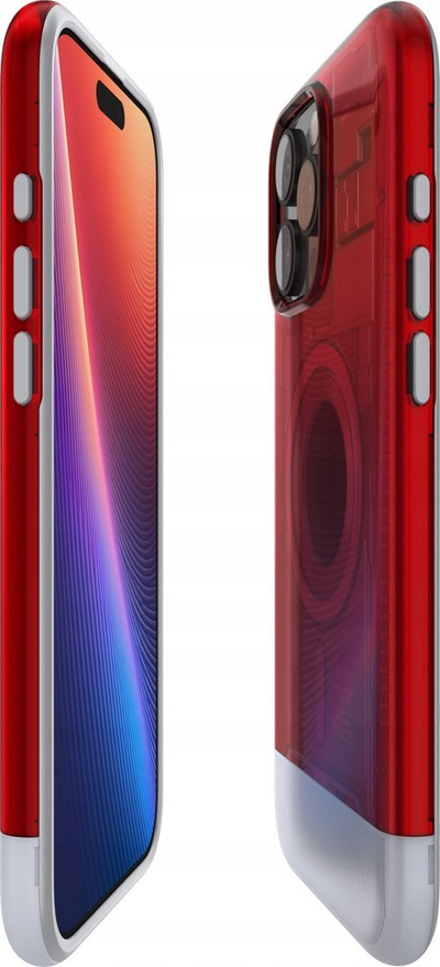 Mbulesë telefoni Spigen Classic C1 MagSafe, për iPhone 16 Pro Max, e kuqe Ruby