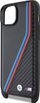 Mbulesë telefoni BMW M Edition Carbon Tricolor Lines me rrip për iPhone 15 Plus 14 Plus, plastike, shumëngjyrëshe