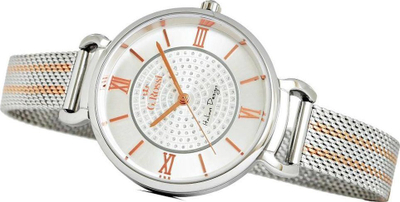 Orë dore G.Rossi 12546B-3D2, kuarc, çelik inox, argjend me rozë gold