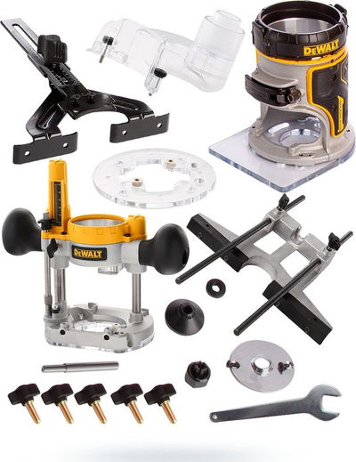 Frezë druri pa kabllo Dewalt DCW604N, 18V, motor brushless, e verdhë