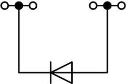 Bllok terminali Wago 2002-1411, 4 përçues, 2.5mm², gri