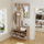 Set paradhomë me pasqyrë Gorn 90×24×190 Hcm (HM2473.04), bardhë