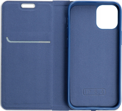 Fутрола книга Vennus Book Carbon за Xiaomi Poco M6 Pro 4G, со магнет, црна