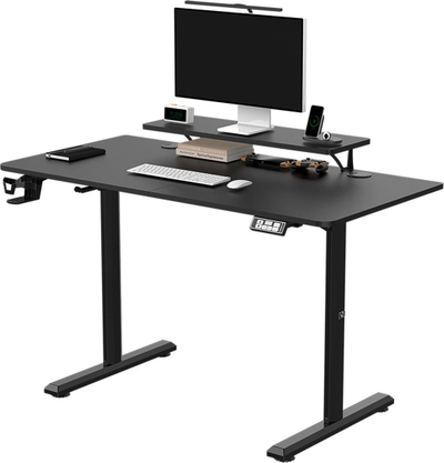 Tavolinë gaming Ultradesk Highlander, rregullim elektrik i lartësisë, 120 cm, e zezë