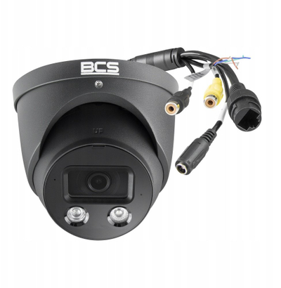 Kamerë IP dome BCS BCS-L-EIP55FCR3L3-Ai1-G, 5MP, NightColor dhe WDR 120dB, e bardhë