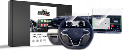 Mbrojtës ekrani keramik 2n1 për makinë Volkswagen Passat B9, 12.9", transparent