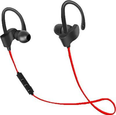 Kufje sportive Esperanza, Bluetooth, me mikrofon, të zeza me të kuqe