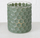 Mbajtëse qiri Boltze Home Dustin, mozaik xhami, 8 cm, jeshile
