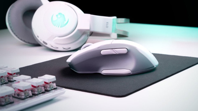 Maus gaming Roccat Kone Air, wireless, ergonomik, i bardhë