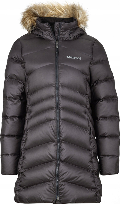 Pallto dimërore Marmot Montreal, pupla 700 fill, për gra, S, e zezë