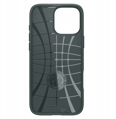 Mbrojtëse telefoni Spigen Liquid Air për iPhone 17 Pro Max, antirrëshqitëse, Abyss Green