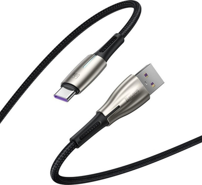 Kabllo Baseus (CATSD-N01), USB-A - USB-C, 2 m, e zezë