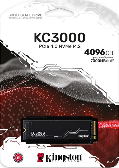 Disk SSD Kingston KC3000, 4TB, M.2 2280 PCI-E x4 Gen4 NVMe