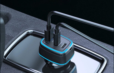 Полнач за автомобил BlitzWolf BW-BC4, 115W, 3 USB PD порти, црн