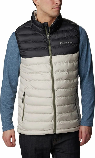 Jelet Columbia Powder Lite Vest M, për meshkuj, bezhë