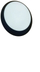 Plafonierë tavani LUNA LO1963BL, LED 9W 1400lm, IP65, e zezë