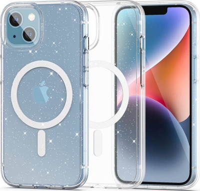 Kapak telefoni Tech-Protect FlexAir Hybrid MagSafe, për iPhone 13 14, transparent me shkëlqim