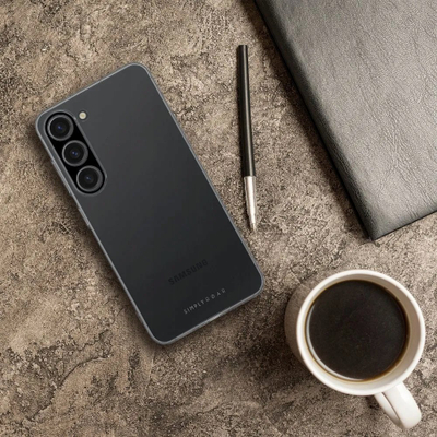 Kapak telefoni Roar Pure Simple Fit për Samsung Galaxy A54, transparent, i zi