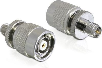 Adapter antene DeLOCK 88411, RP-SMA F, RP-TNC M, metalik
