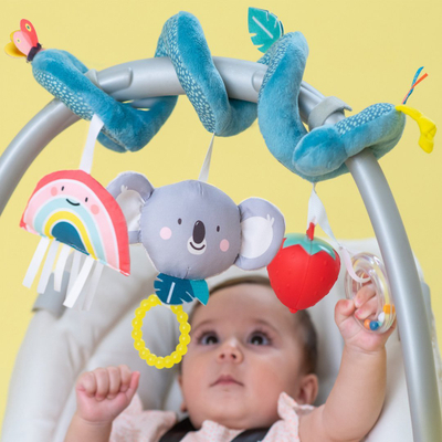 Lodër spirale për karrocë Taf Toys Koala, lodra varëse, për zhvillim shqisor, me shumë ngjyra