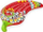 Dyshek pishine Bestway Fiesta Pepper, 1.95 x 0.99 m, vinil, shumëngjyrësh