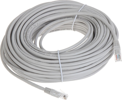 Kabllo rrjeti RBLINE Patchcord RJ45, UTP Cat 5e, 30m, gri