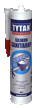 Ngjitës silikoni Tytan, i bardhë, 310 ml