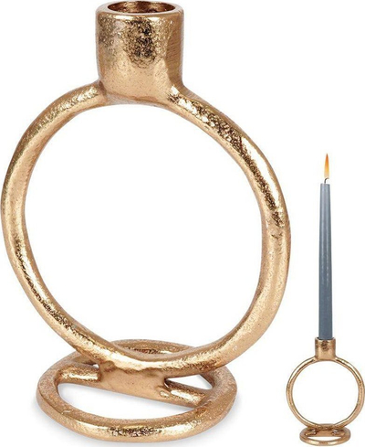 Mbajtës qiriri Home Styling Collection, alumin, 15 cm, ngjyrë ari