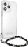 Mbulesë telefoni Guess GUHCP13LKPSBK, për iPhone 13 Pro 6.1", hardcase transparente, me perla, e zezë
