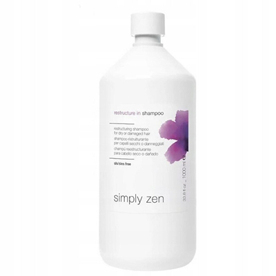 Shampo për flokë të thatë dhe të dëmtuar Simply Zen (Restructuring Shampoo), 1000 ml