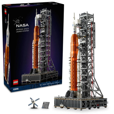 Set ndërtimi LEGO Icons NASA Artemis SLS Rocket 10341, model ekspozimi, multingjyrësh