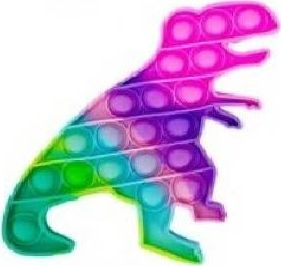 Lodër antistres Pop It Dino Magic, silikon, sensory, shumëngjyrëshe
