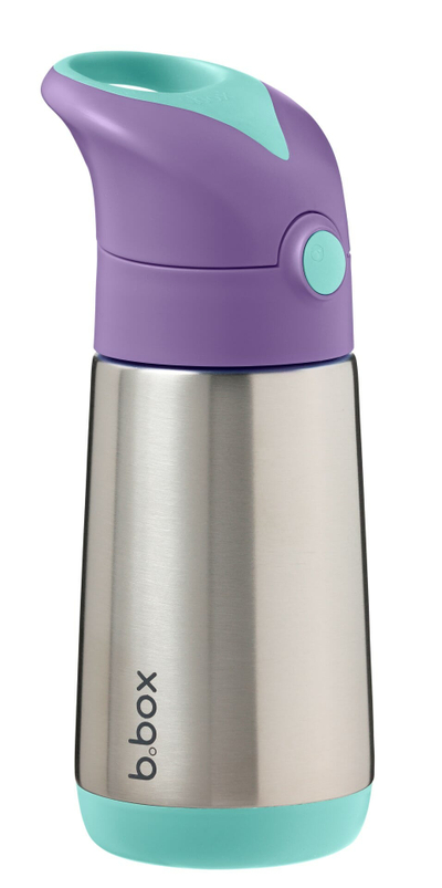 Termos për fëmijë b.box Chill Out, 350ml, me pipë, inox blu