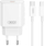 Karikues rrjeti XO CE25, PD 25W, USB‑C me kabllo USB‑C, i bardhë