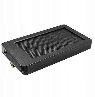 Panel diellor Camouflage për fotokamera gjahu, dalje USB, ngjyrë e zezë