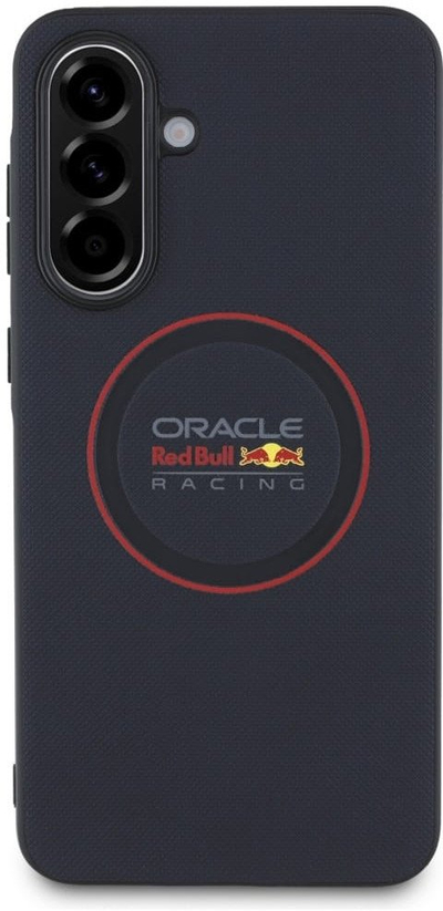 Kapak telefoni Red Bull për Samsung Galaxy A56, meshed me unazë magnetike, blu navy me të kuqe