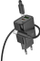 Karikues muri HOCO N61 Gentle, 20W PD USB C, 18W QC3.0 USB A, me kabllo Type C në Type C, i zi