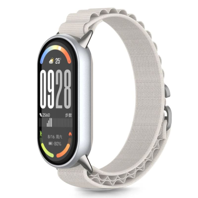 Rrip najloni Tech-Protect Nylon Pro për Xiaomi Smart Band 8 9 10 NFC, i rregullueshëm, ngjyrë bejxhi