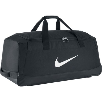 Çantë sportive Nike Club Team Swoosh Hardcase, me ndarje për atlete, e zezë