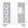 Kuti PC DarkFlash DY470 ATX Cube, 4 ventilatorë ARGB, xham i temperuar, e bardhë