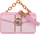 Set lodër Disney Princess Style Collection, telefon dhe çantë, rozë