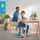 Stol ergonomik Leitz Ergo Cosy Active Sit-stand, i rregullueshëm, gri velvet