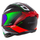 Helmetë moto Cassida Aero DROM, integrale, vizor dielli, e zezë pearl e kuqe jeshile e bardhë
