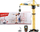 Vinç me telekomandë Dickie Construction Crane, 100 cm, i verdhë