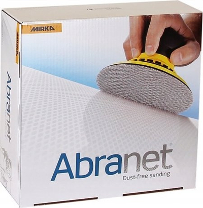 Disqe gërryse Mirka Abranet, 150mm, për DEROS, gri