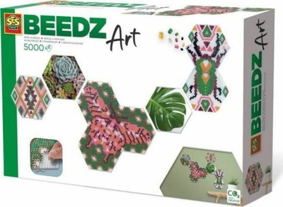 Set rruazash SES Creative Beedz Art Botanical Junior, 5000 copë, shumëngjyrësh