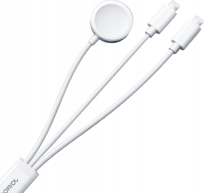 Kабел за полнење 3 во 1 Joyroom S-IW007, USB A, Lightning и Apple Watch, 1.2m, црна