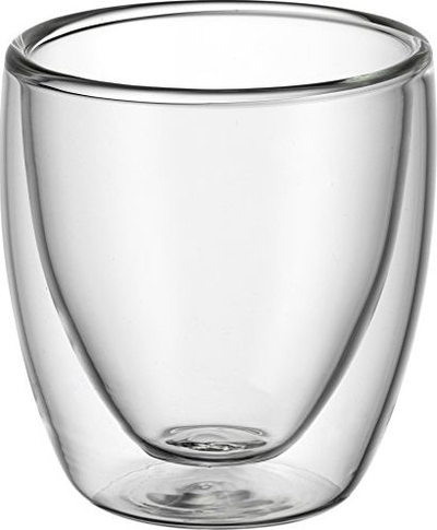 Set gotash espresso WMF Kult, xham me mure të dyfishta, 2 copë, transparent
