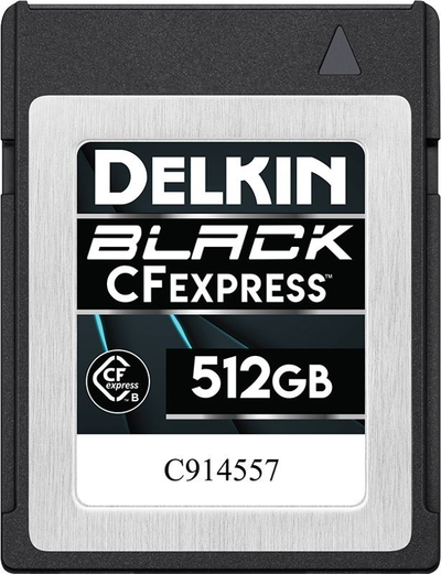 Kartë memorie Delkin Devices Black CFexpress Type B, 512GB, e zezë