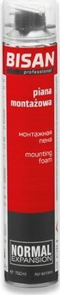 Shkumë montuese Bisan Assembly Foam Gun, 750ml, zgjerim i ulët
